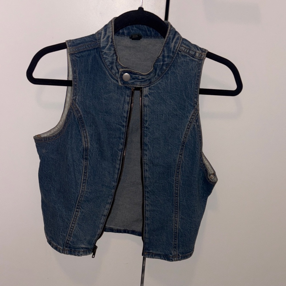 Wild Fable Blue Denim Vest